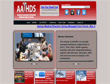 Tablet Screenshot of aaihds.org
